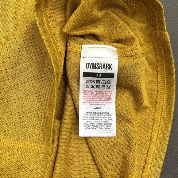 Gymshark Sleeveless Tank Top Athletic Shirt Men's Size XS Gold Yellow Charity - Picture 9 of 9